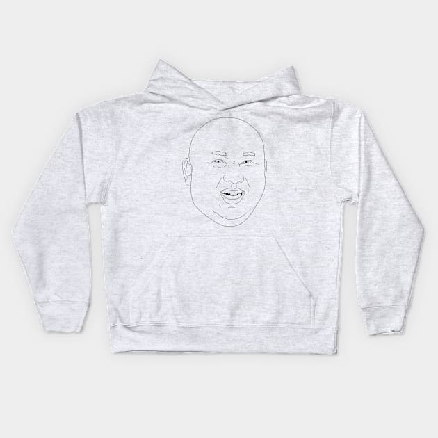 Bald Kim Kids Hoodie by ShaniBarIlan